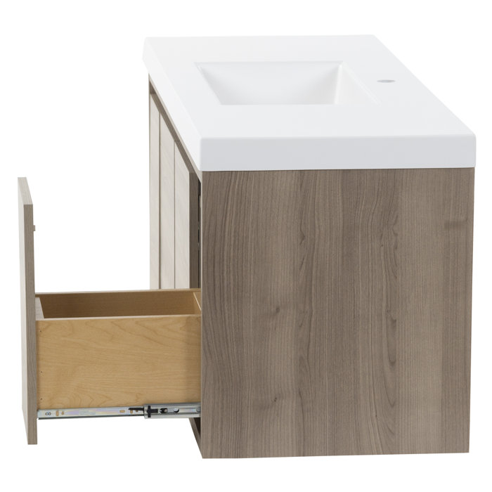 Mercury Row® Altenburg 48.5'' Wall Mounted Single Bathroom Vanity with